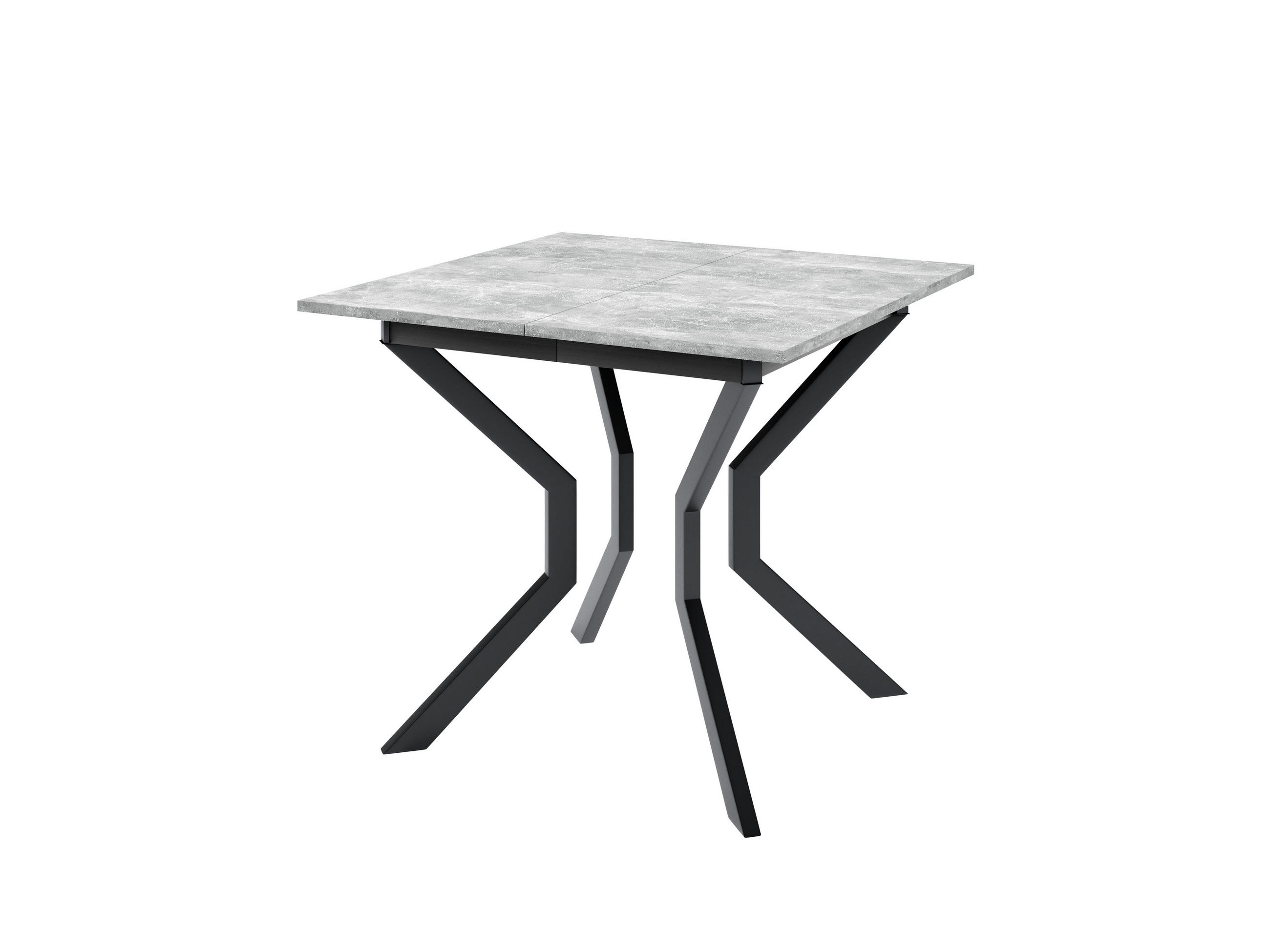ESSTISCH MARCO M Ausziehbar 85 - 125 / 85 x 77 cm - Schwarz/Grau, Holz (85/85/77cm) - MASSENO