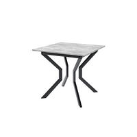 ESSTISCH MARCO M Ausziehbar 85 - 125 / 85 x 77 cm - Schwarz/Grau, Holz (85/85/77cm) - MASSENO