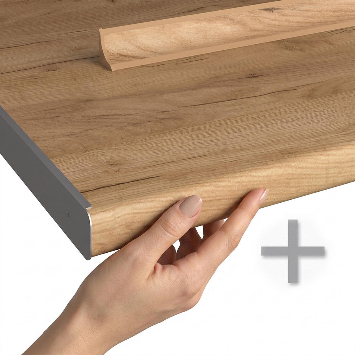 KUCHYŇSKÝ KOUT Fame-Line, Tmavě šedá/Antracit, 310 cm, PD Dub - tmavě šedá/antracitová, kompozitní dřevo (310/206.8/60cm) - Vicco