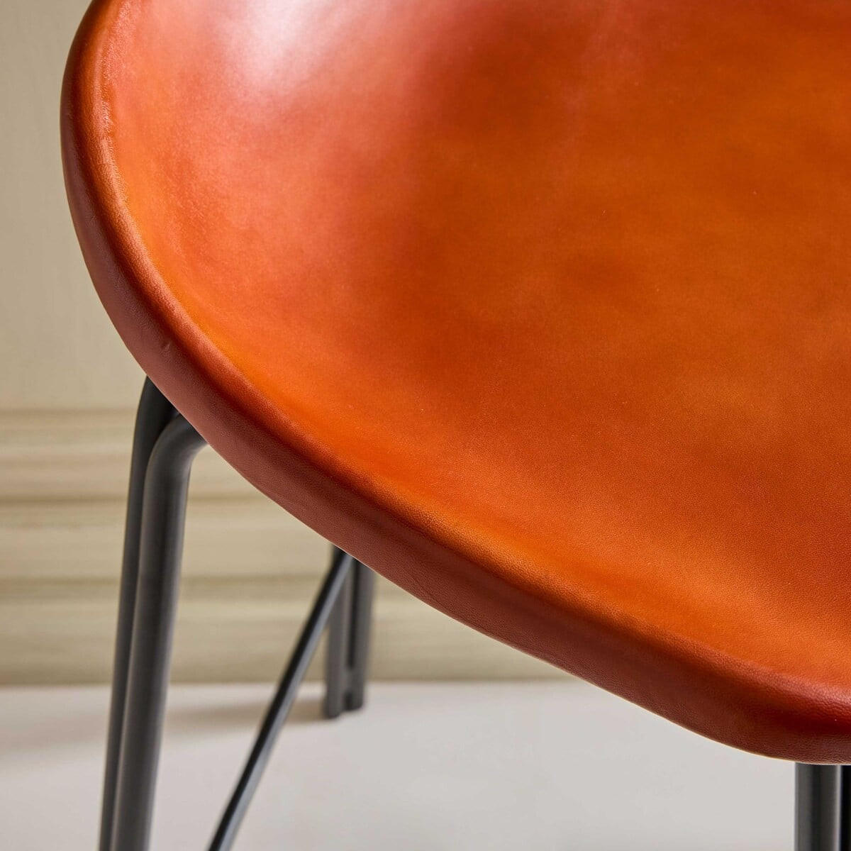 BARHOCKER aus Leder - rockie 46/43/82 cm - Braun, Textil (43/82/46cm) - Signature