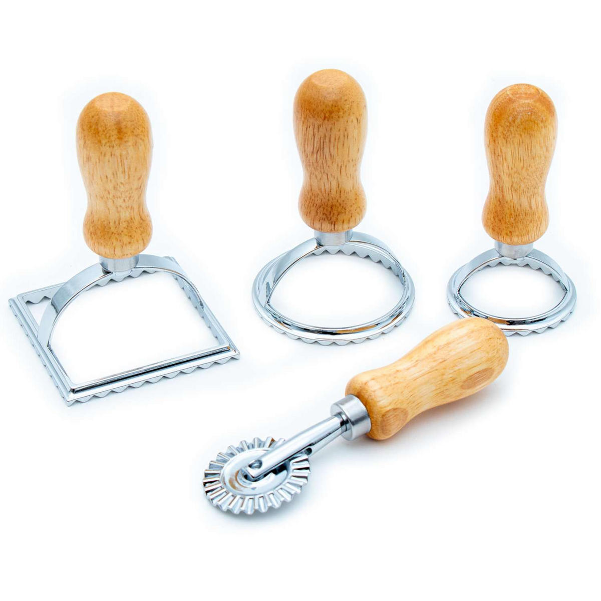 RAVIOLI AUSSTECHER Set (4-tlg) - Silberfarben, Metall (11.5/8.1/11.5cm) - Intirilife
