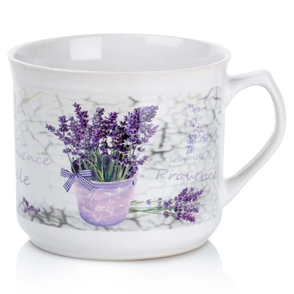 KERAMIKBECHER LAVENDEL, Keramik, lavendel, 650 ml - Beige, Keramik (0.65L) - Orion 