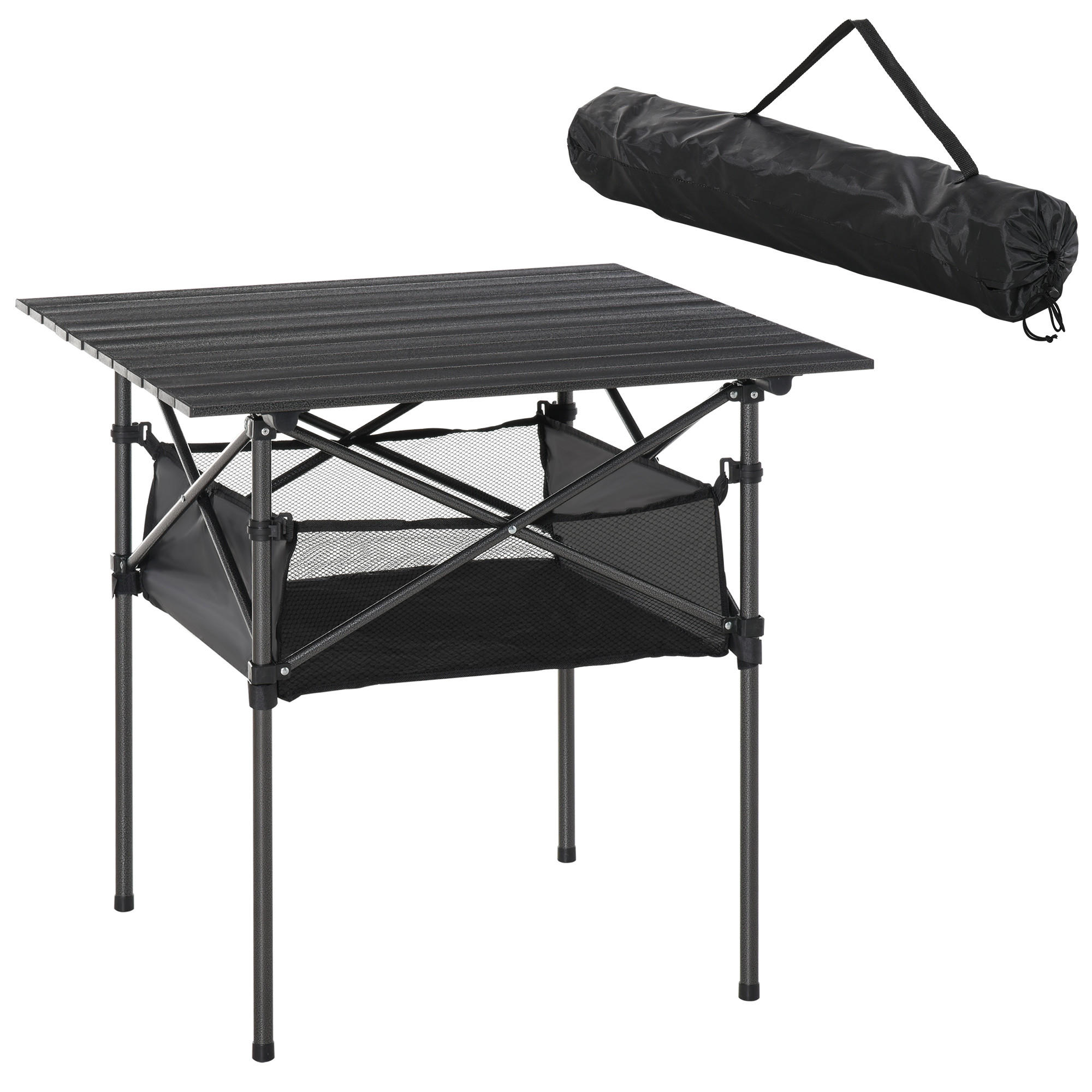 ComfortXL Klapptisch Schwarz 70x69x70 cm