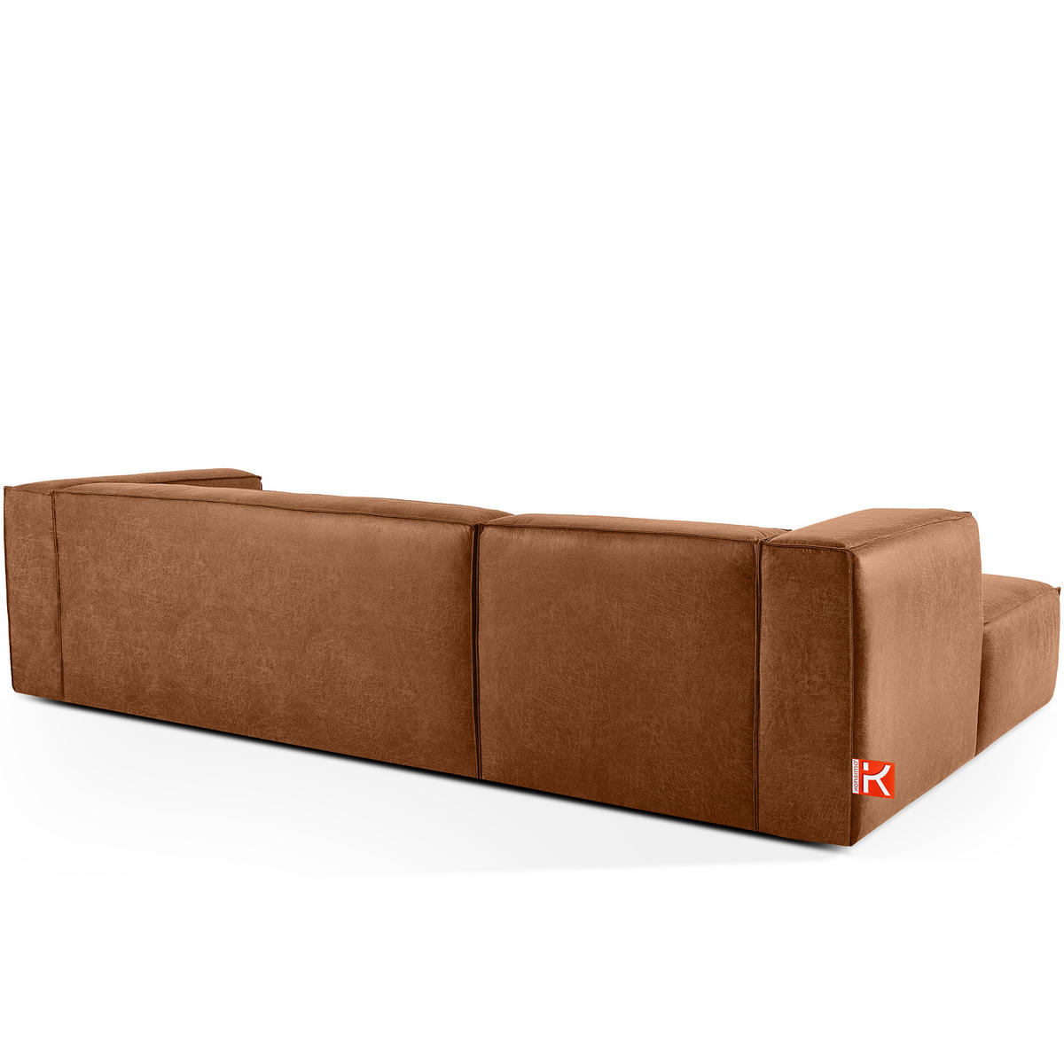 ECKSOFA LINKS FEROX, Rot - Rot, Holz/Holzwerkstoff (300/175cm) - KONSIMO®