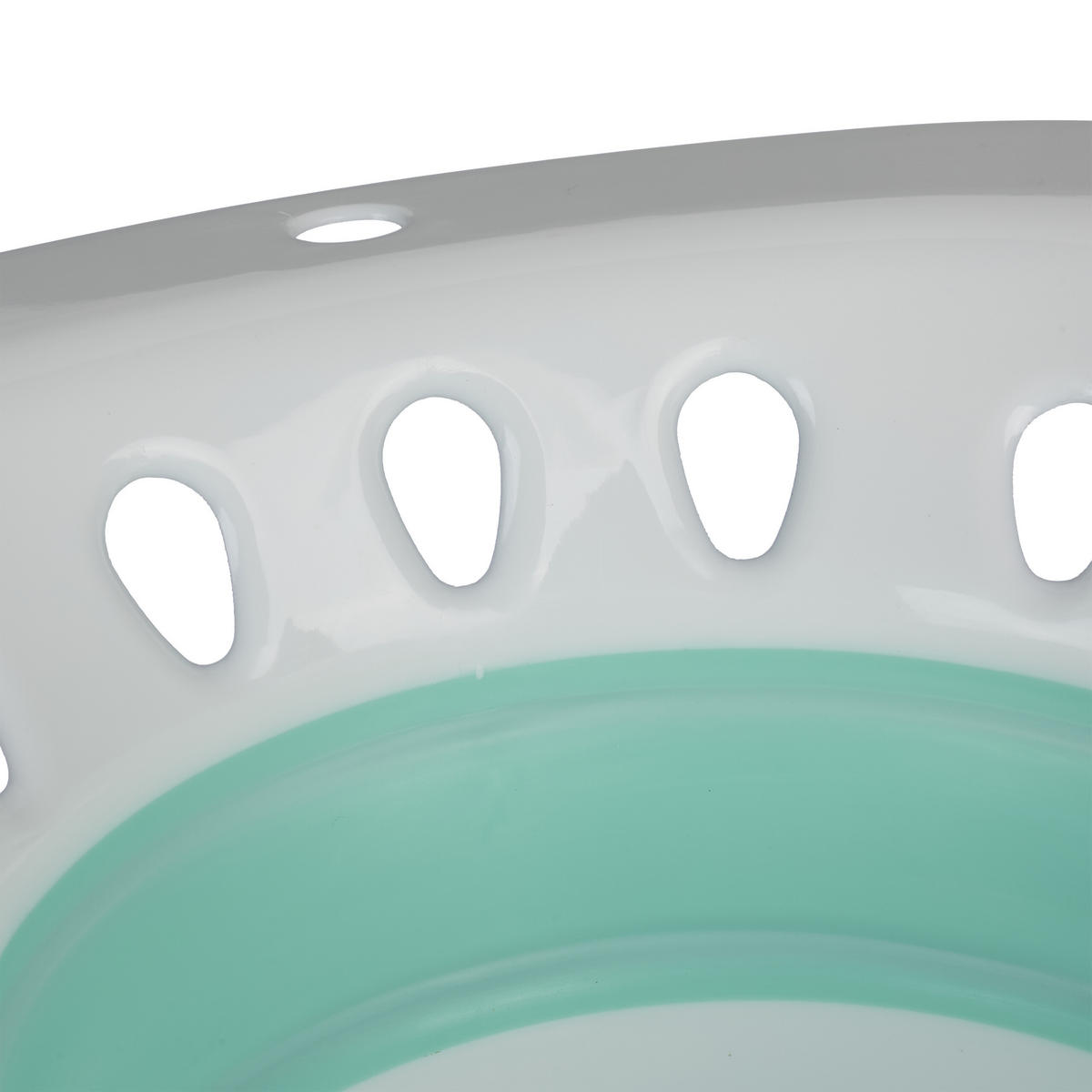 BIDET Biela Tyrkysová skladací do WC 12 x 36 x 39 cm - biela, plast (36/12/39cm) - Relaxdays