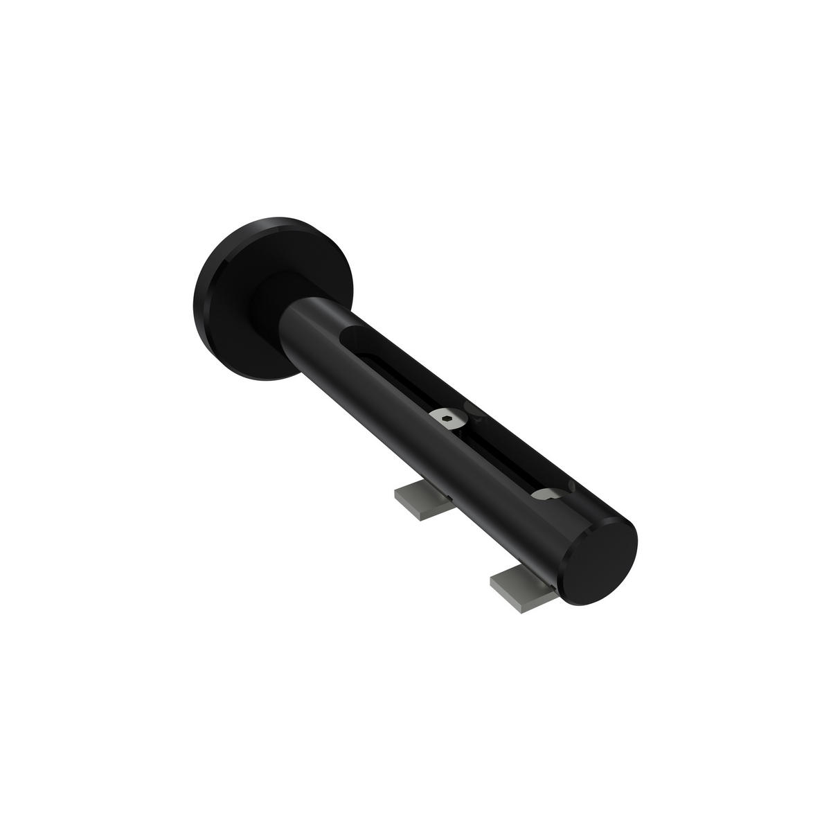 GARDINENSTANGE INNENLAUF Siteno Zoena 100 cm, 2-läufig, 20 mm Ø Schwarz - Schwarz, Metall (100cm) - INTERDECO