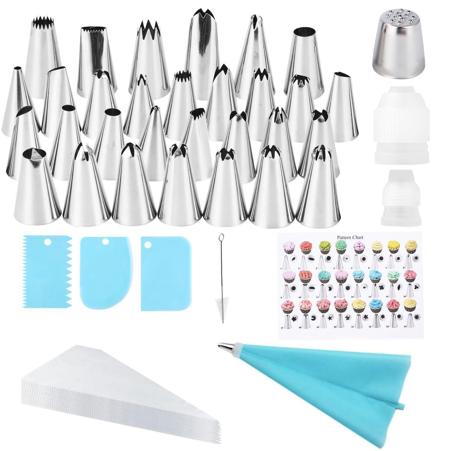 SPRITZBEUTEL Set 50-teilig mit 31 Tüllen - Multicolor, Kunststoff (30.8/3/31.5cm)