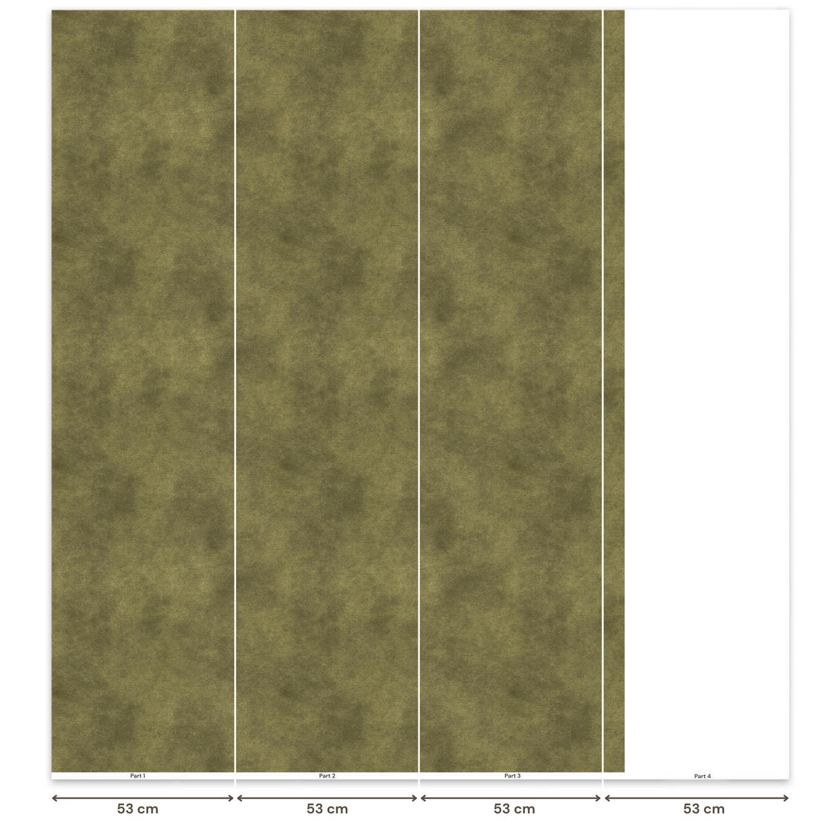 TAPETE - Textur - Abstrakt - Grün - 160x220 cm - Olivgrün, Papier (160/220cm) - OnlyWow