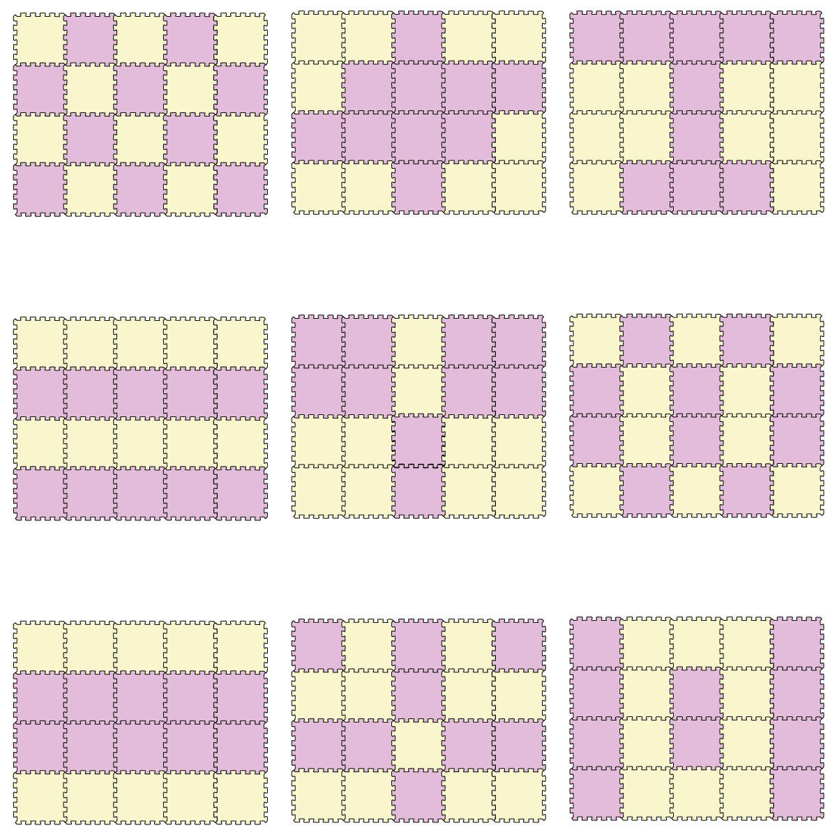 SPIELMATTE ab Null - 180/90/1 cm Puzzlematte Beige - Multicolor, Kunststoff (30/30cm) - Littletom