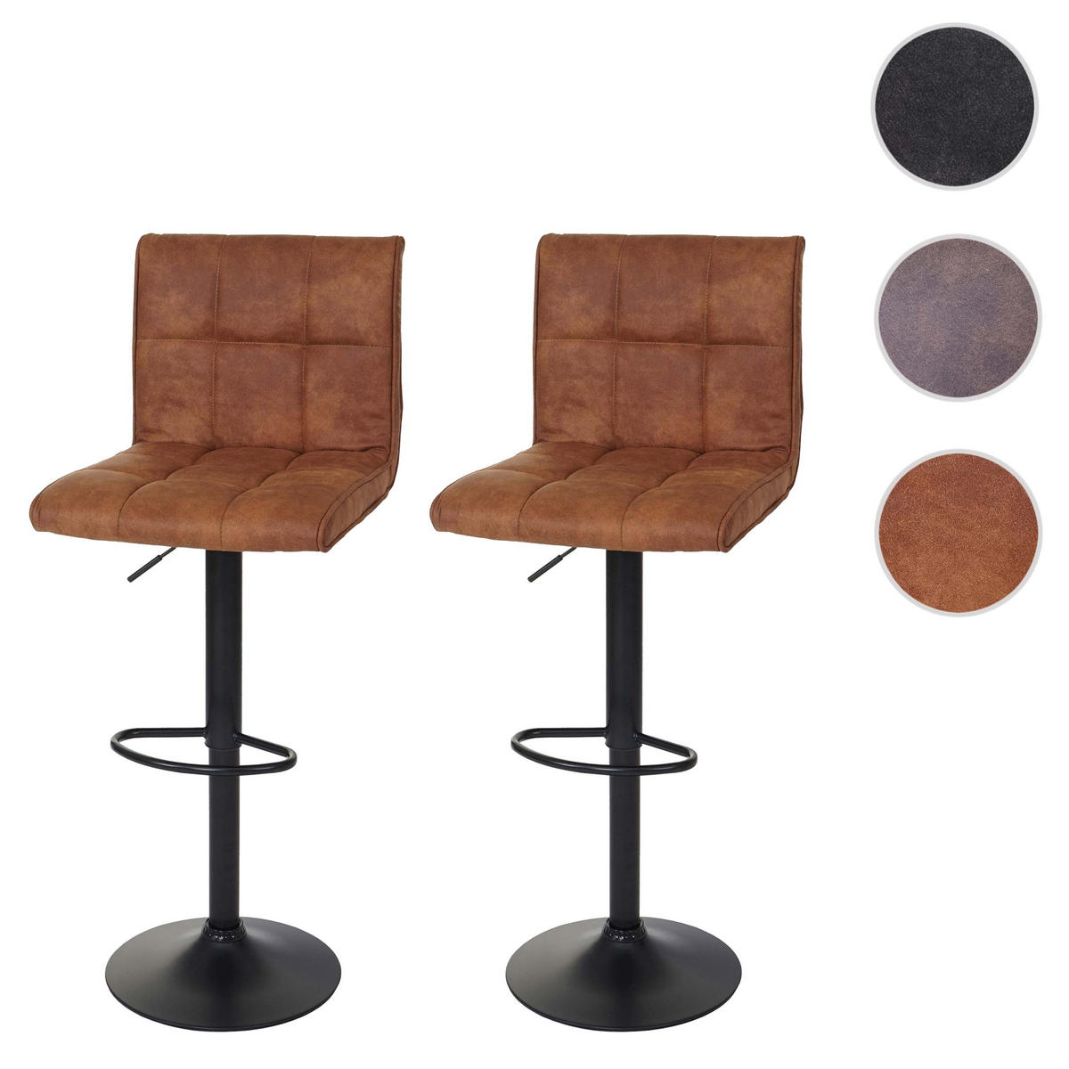 BARHOCKER Braun 2er-Set - Braun, Textil (44/116/46cm) - MCW