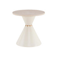 COUCHTISCH-SET aus Metall und Melamin 70x70x42 cm in Holzfarben und Creme, nestbar - Eichefarben, Metall (70/70/42.5cm) - IVMEU