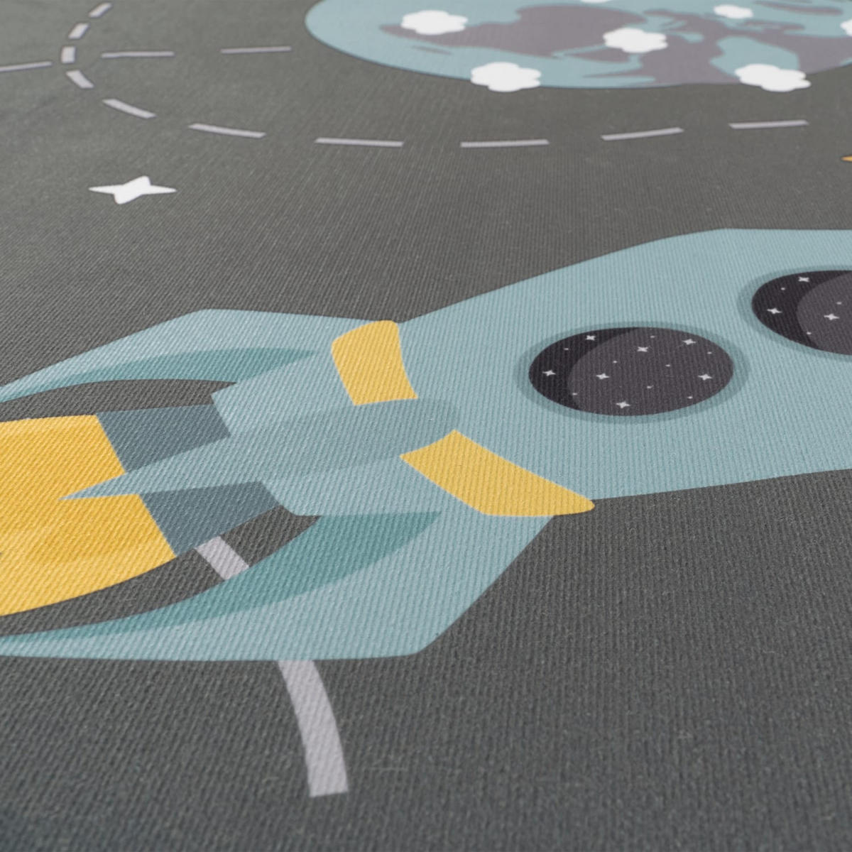 KINDERTEPPICH Sterne Grau 140 x 200 cm - Grau, Kunststoff (140/200cm) - TT Home