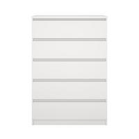 KOMMODE, Naia, Weiß, Holzwerkstoff, 77 x 50 x 112 cm - Weiß, Holzwerkstoff (77/112/50cm) - ebuy24