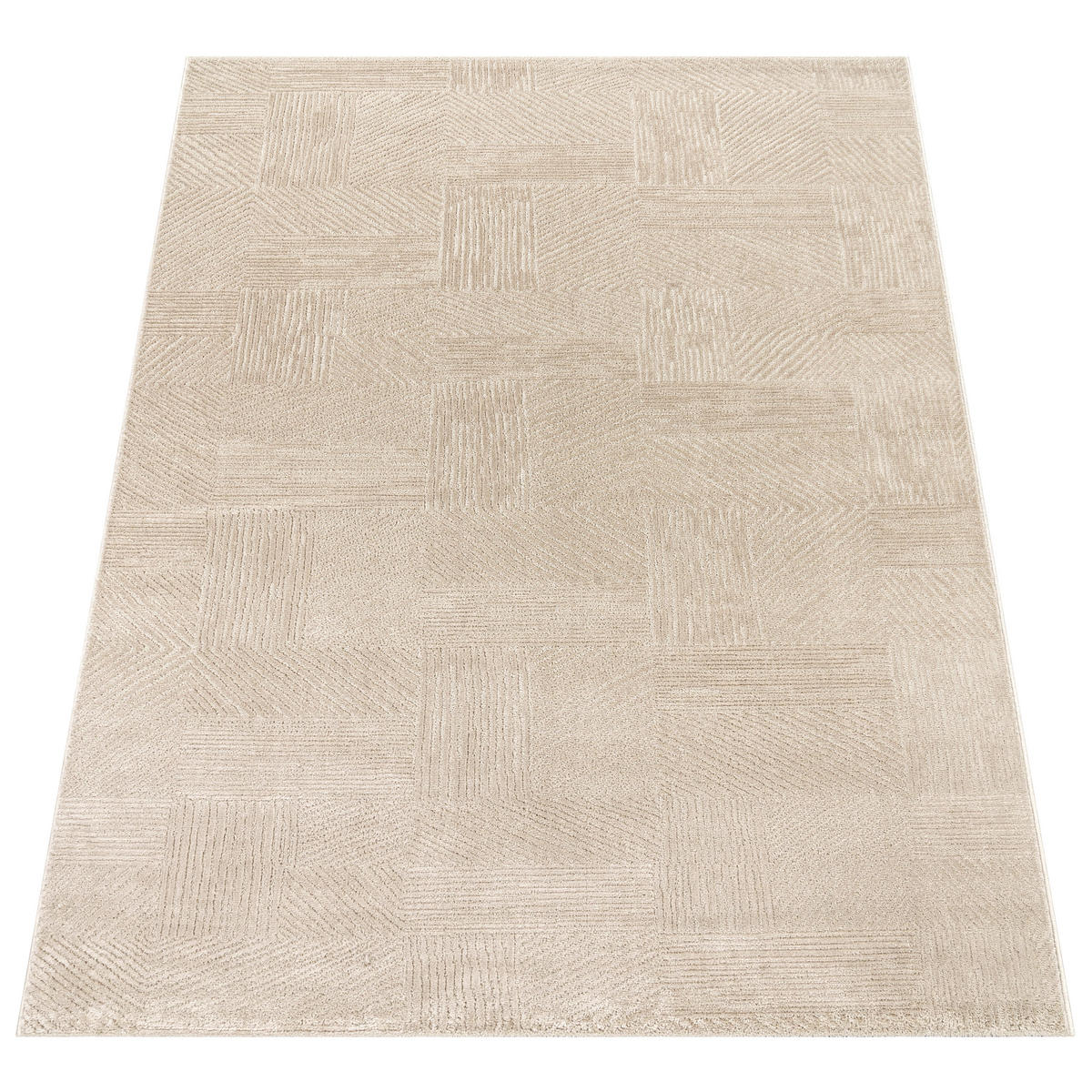 KURZFLORTEPPICH 160/220 cm Tinos 572 - Beige, Textil (160/220cm) - Paco Home