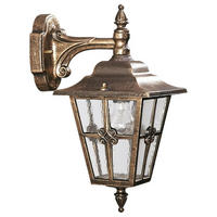 WAND- & DECKENLEUCHTE Braun - Messingfarben/Braun, Metall (22/46/22cm) - click-licht