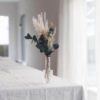 NATURE - Trockenblumenstrauß Mini - grün - Grün, Naturmaterialien (30cm) - Lykke & You