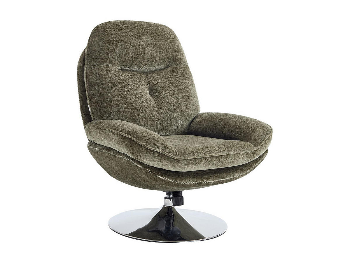 DREHSESSEL - Stoff - Grün - ILMACA - Grün, Textil (90/99/78cm) - Vente-Unique