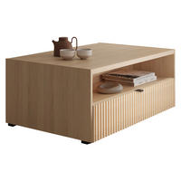 COUCHTISCH Cyliza 1SZ - Eichefarben/Graphitfarben, Holzwerkstoff/Kunststoff (65/100/42cm) - MIRJAN24