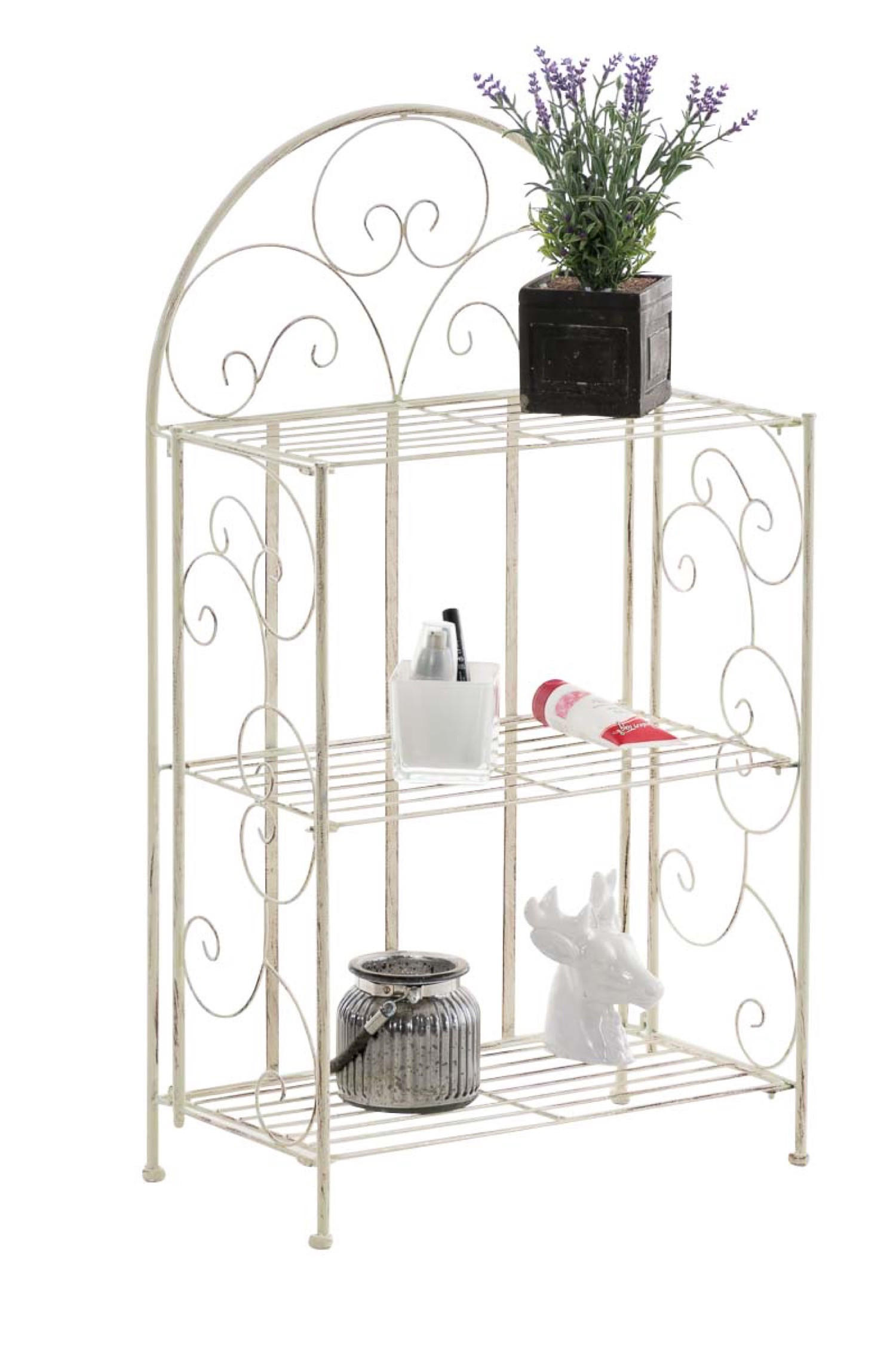 STANDREGAL Rosi antik-creme - Naturfarben, Metall (45.5/81.5/24cm) - TPFGarden