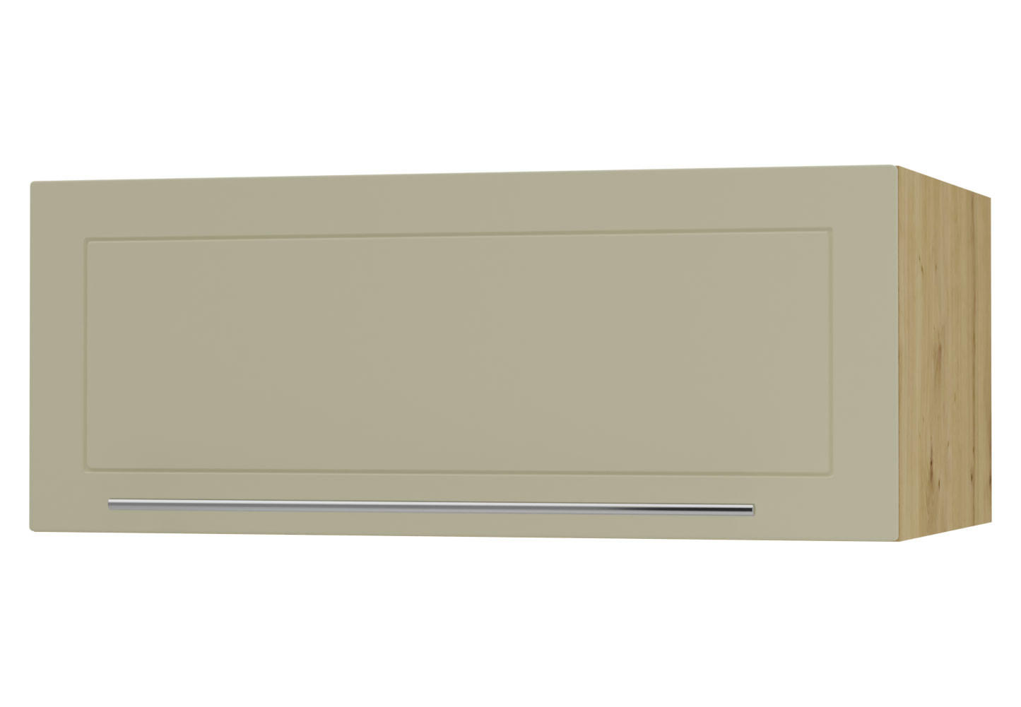 KLAPPHÄNGESCHRANK Kvantum W6B/90 Vanille Matt / Eiche Artisan Matt 90 / 59 / 36cm - Creme/Eiche Artisan, Holz/Holzwerkstoff (90/36/59cm) - Feldmann-Wohnen