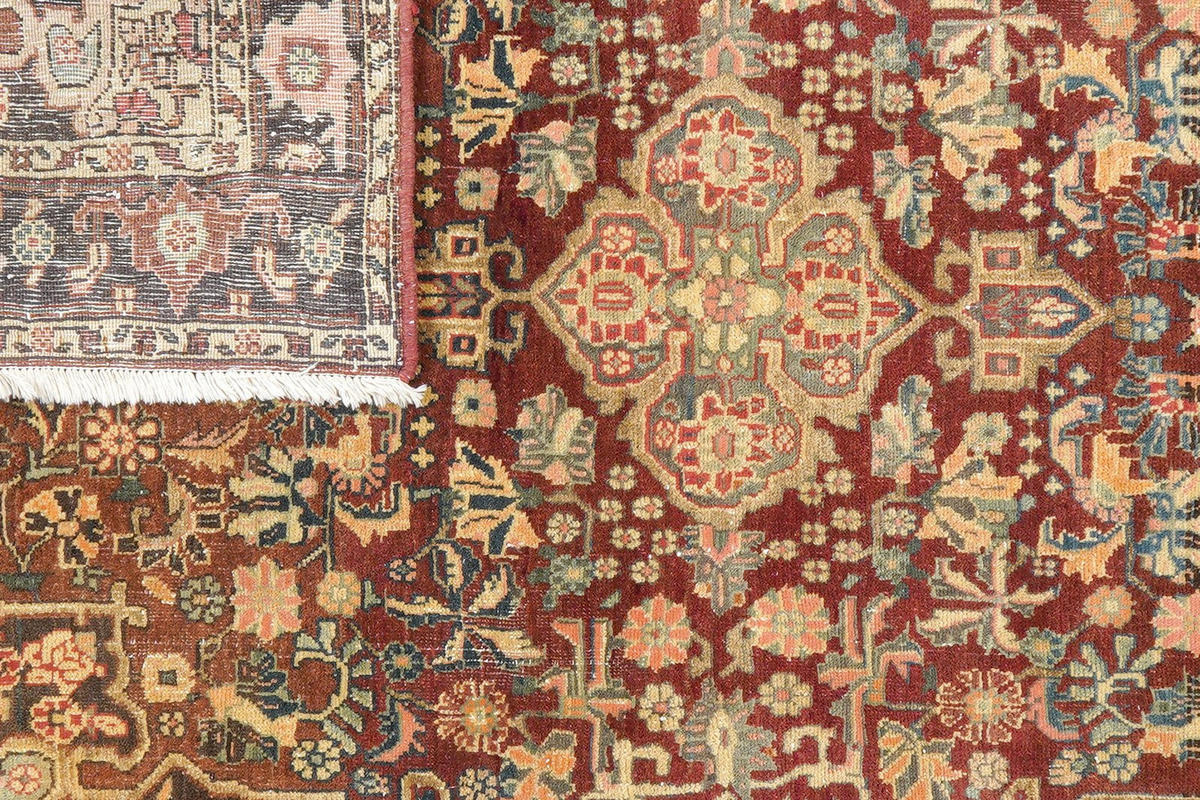 ORIENTTEPPICH handgeknüpft Heritage Rot, Beige 156/100 cm Schurwolle - Beige/Rot, Textil (100/156cm) - Looma