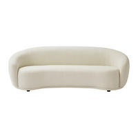 SOFA - 3 Personen - stoff - weiß Bovana - Weiß, Holz/Textil (227/71/88cm) - Vente-Unique