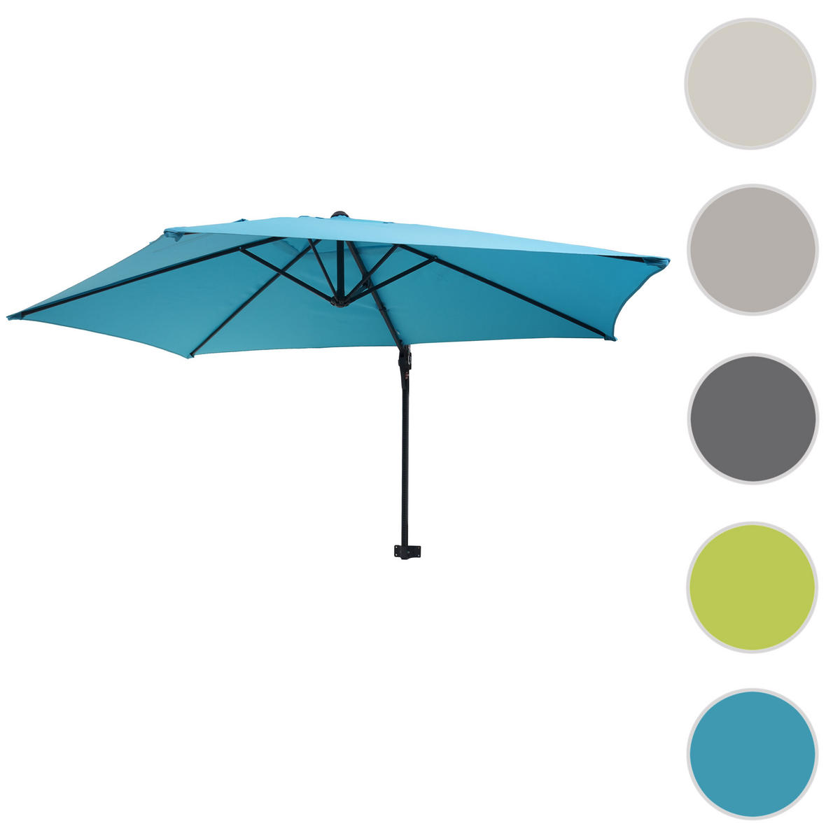 WANDSCHIRM 3M NEIGBAR Türkis - Türkis, Textil (300/280cm) - MCW