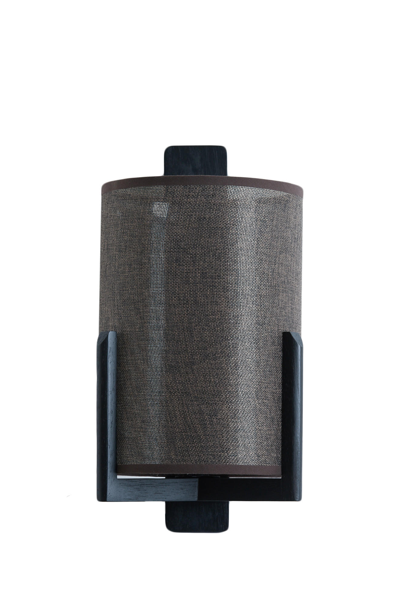 WANDLEUCHTE Litto Schwarz Ø22/36 cm - Schwarz, Holz (18/36/22cm) - Light & Living