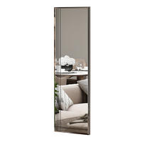 WANDSPIEGEL TROI OS 91164 - Silberfarben, Glas/Holzwerkstoff (40/120/2cm) - moebel17