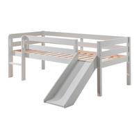 KOJENBETT mit Rutsche Karolina 208x83x175 aus Massivholz in Weiß - Weiß, Holz (90/200cm) - 58aufmkessel