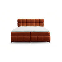 BOXBETT Sophie In Rolf - Rotbraun, Holzwerkstoff/Textil (100/200cm) - Fun Möbel