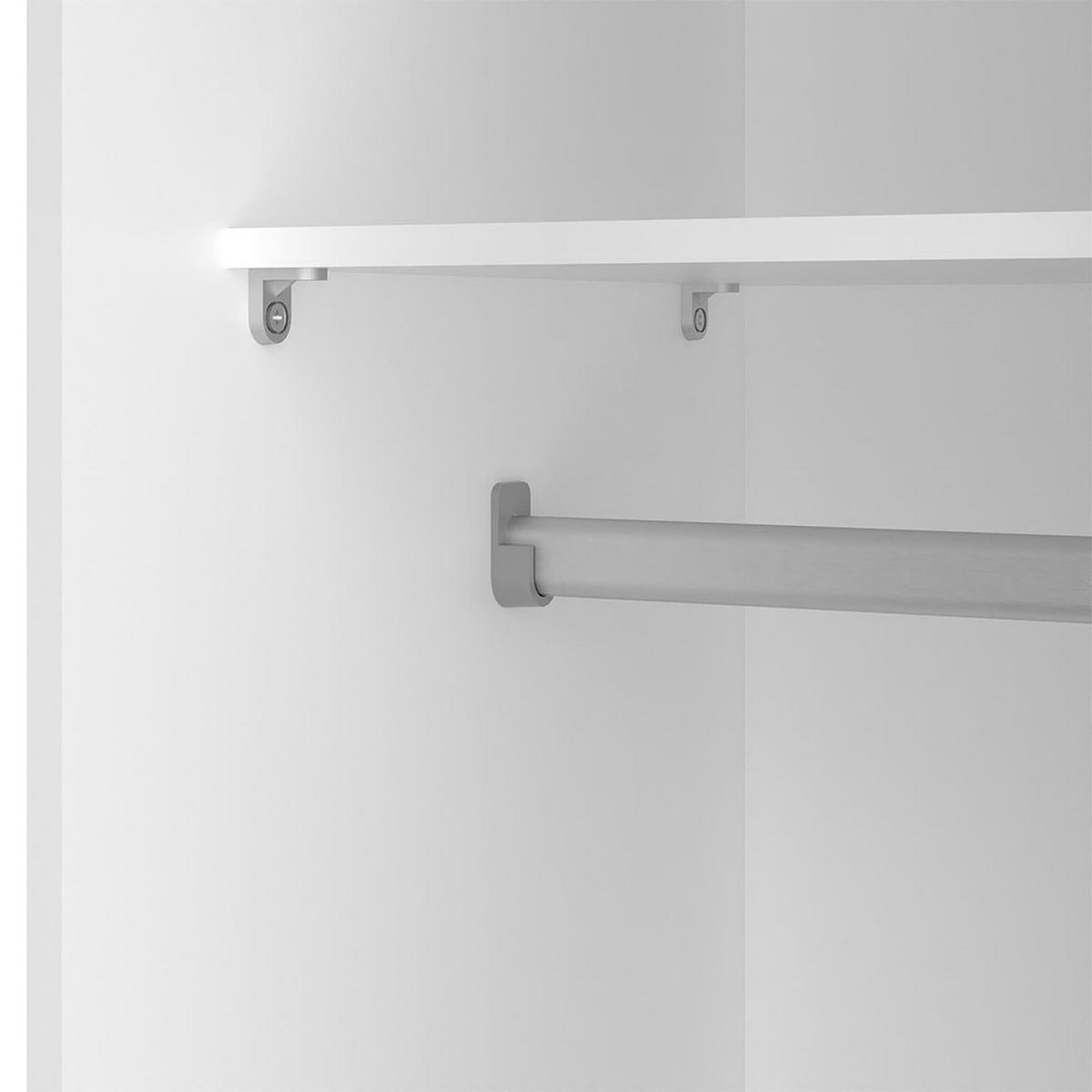 KLEIDERSCHRANK, Space, Weiß, Holzwerkstoff, 78 x 49 x 176 cm - Weiß, Holzwerkstoff (78/176/49cm) - ebuy24