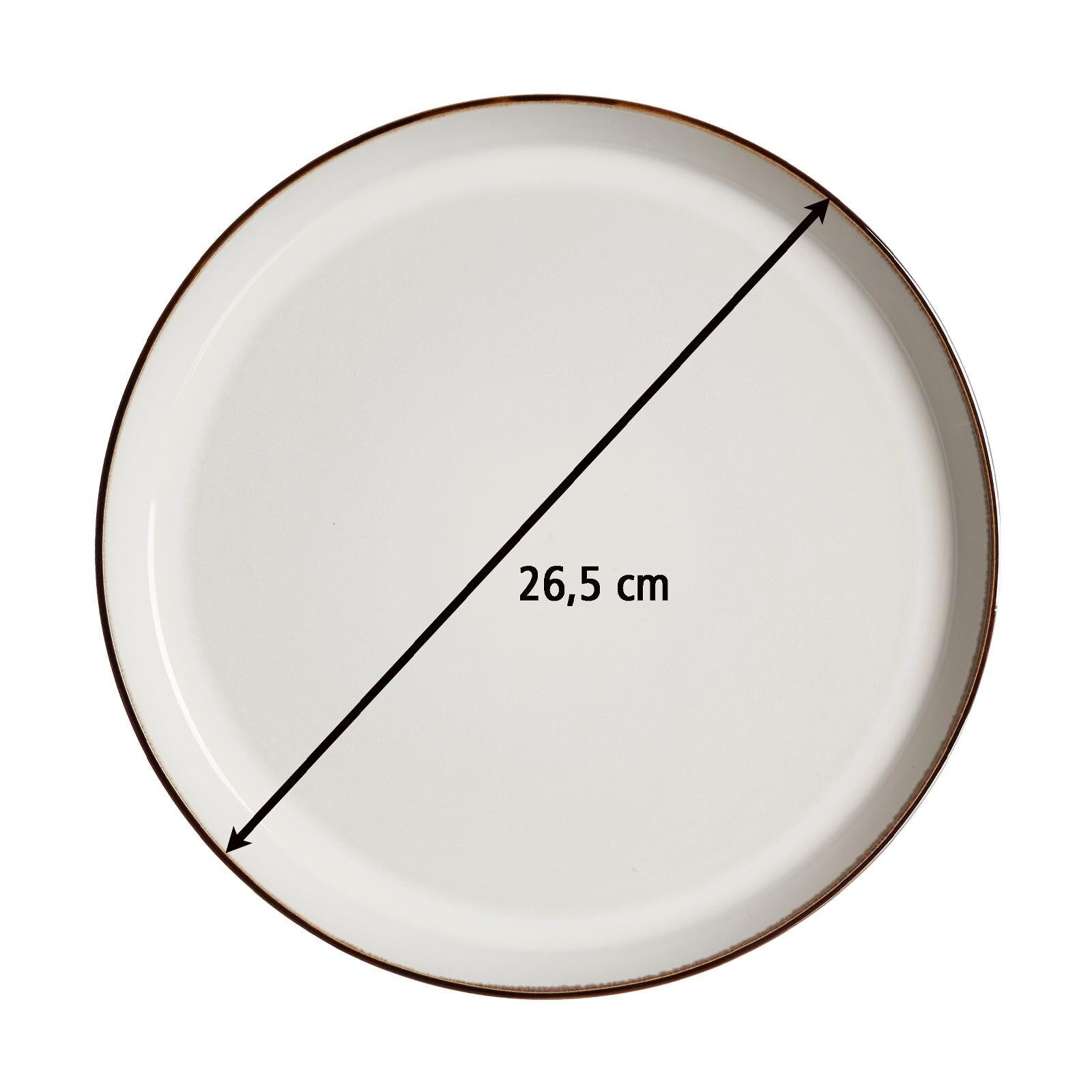 SPEISETELLER Visby Weiß ø 26,5 cm 4er Set - Weiß, Keramik (26.5cm) - Ritzenhoff Breker