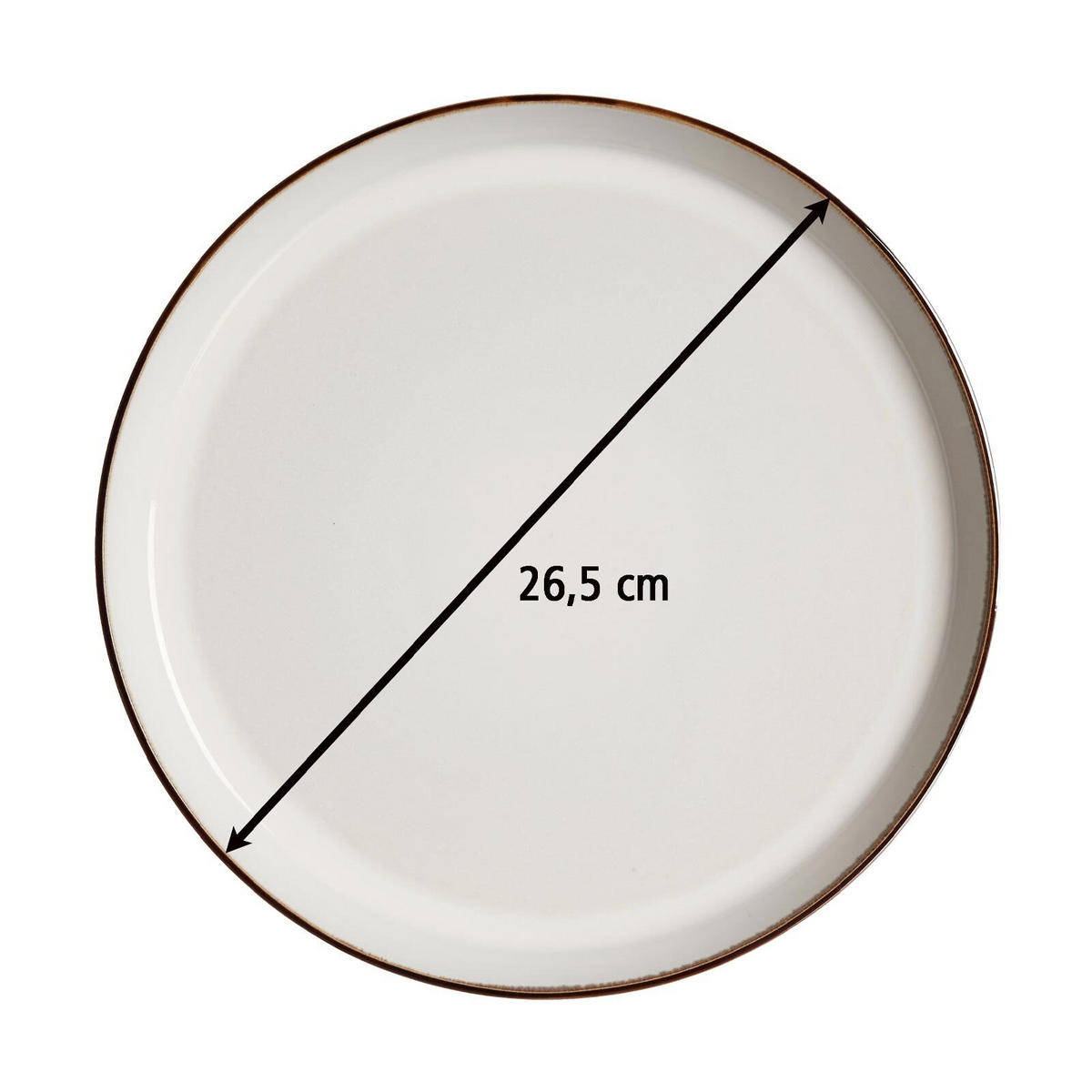 SPEISETELLER Visby Weiß ø 26,5 cm 4er Set - Weiß, Keramik (26.5cm) - Ritzenhoff Breker