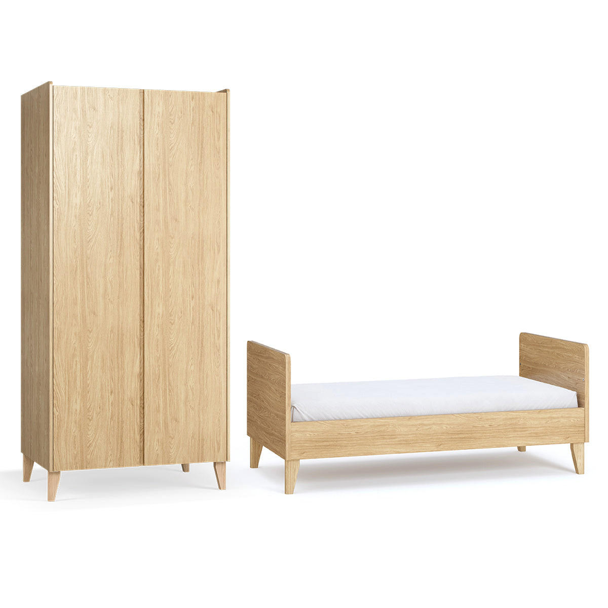 POKOJ PRO MIMINKO 2DÍLNÝ Muve Dřevo - hnědá, kompozitní dřevo (143/90/75cm) - Petits-meubles