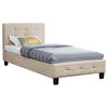 POLSTERBETT OHIO 90X200 CM - Beige, Textil (90/200cm) - CARO-Möbel