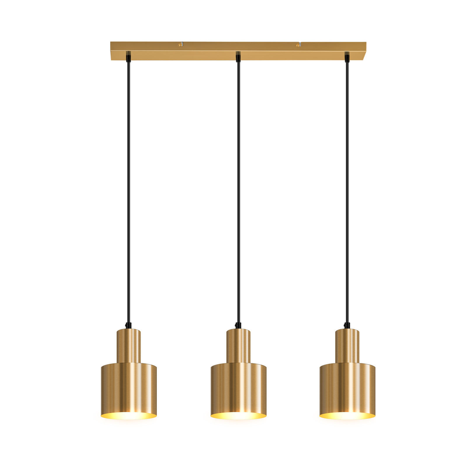 HÄNGELEUCHTE Dravf 65/12/143 cm - Goldfarben, Metall (65/12/143cm) - ZMH