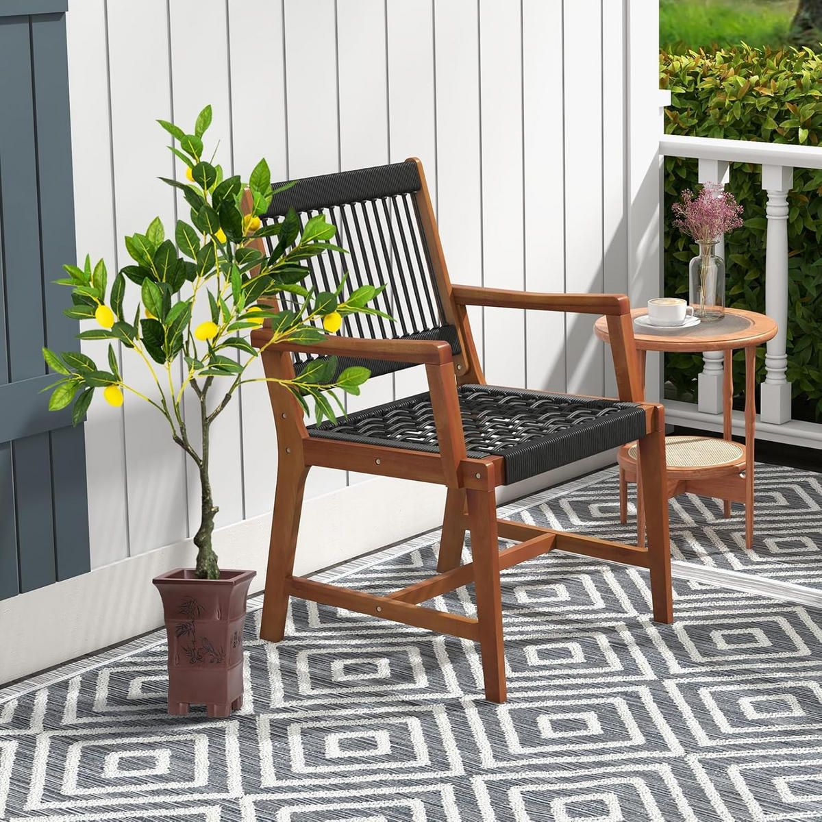 ZITRONENBAUM Grün - Grün, Kunststoff (80cm) - COSTWAY