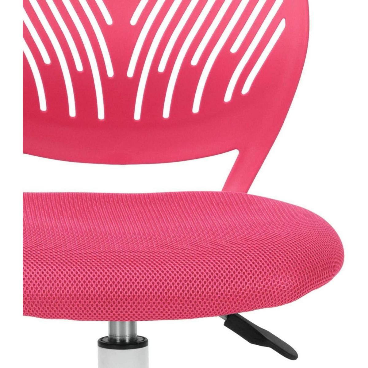 SCHREIBTISCHSTUHL 2er Set Rosa Stoff Höhenverstellbar - Rosa, Kunststoff (38.5/75/40cm)