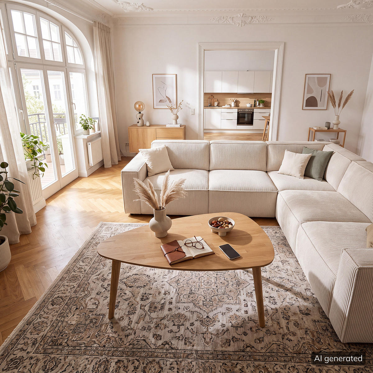 COUCHTISCH - Massivholz - Eichefarben/Braun, Eichenholz/Holz (60/90/43cm) - home24