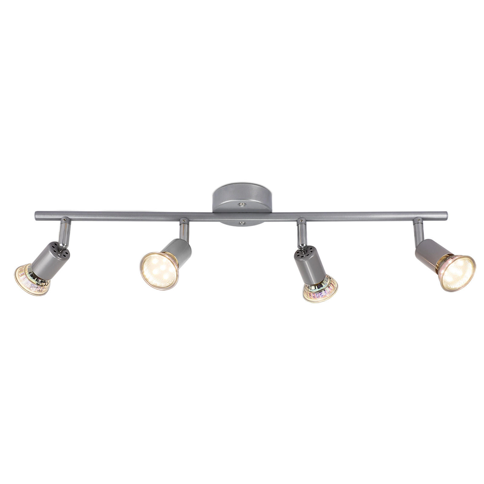 DECKENSTRAHLER Luxmond 15/3.2/54 cm - Silberfarben, Metall (54/15/3.2cm) - ZMH