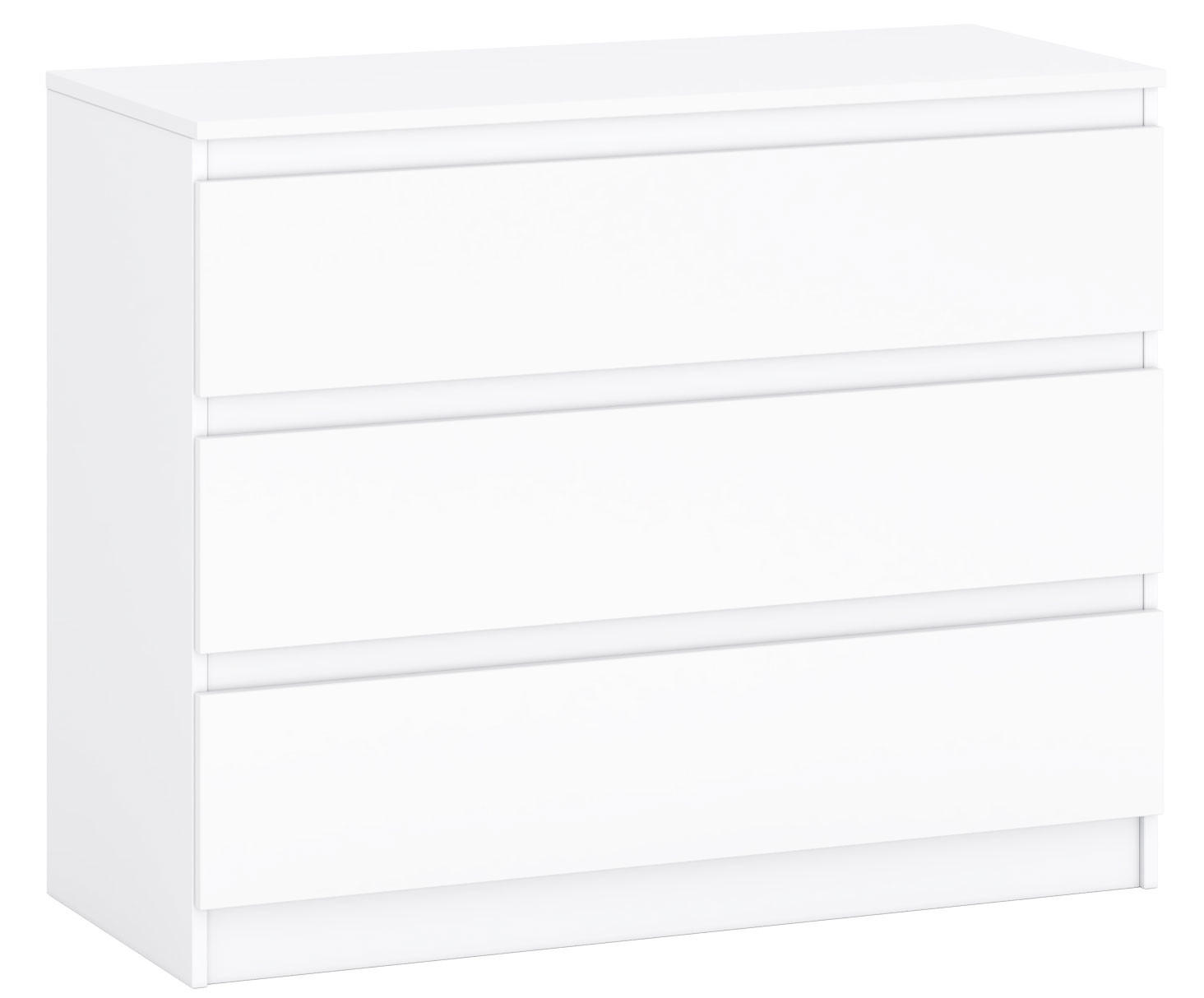 KOMMODE A12b weiß 106 / 45 / 84cm - Weiß, Holz/Holzwerkstoff (106/84/45cm) - Feldmann-Wohnen
