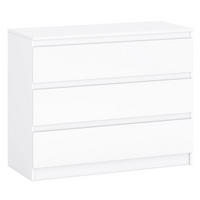 KOMMODE A12b weiß 106 / 45 / 84cm - Weiß, Holz/Holzwerkstoff (106/84/45cm) - Feldmann-Wohnen