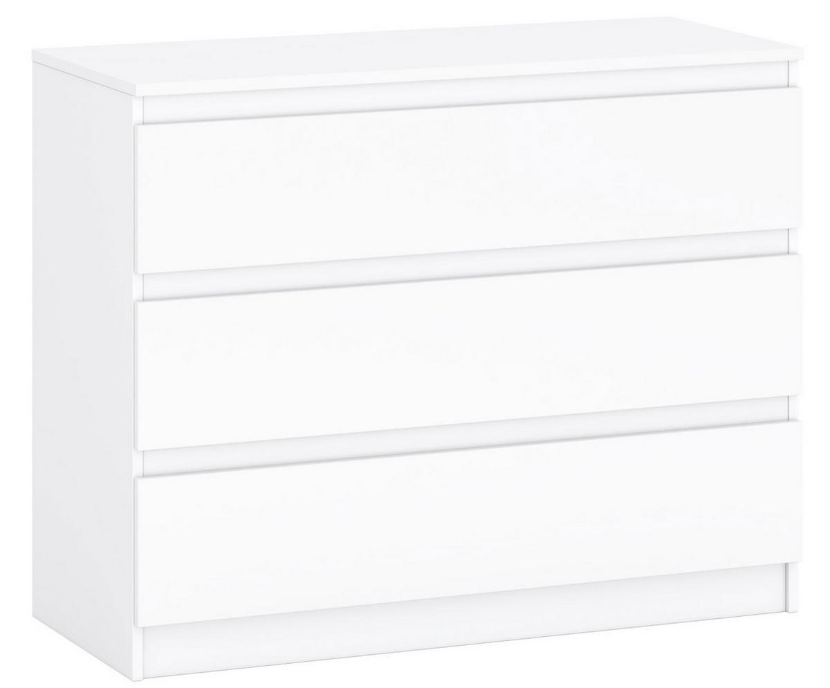 KOMMODE A12b weiß 106 / 45 / 84cm - Weiß, Holz/Holzwerkstoff (106/84/45cm) - Feldmann-Wohnen