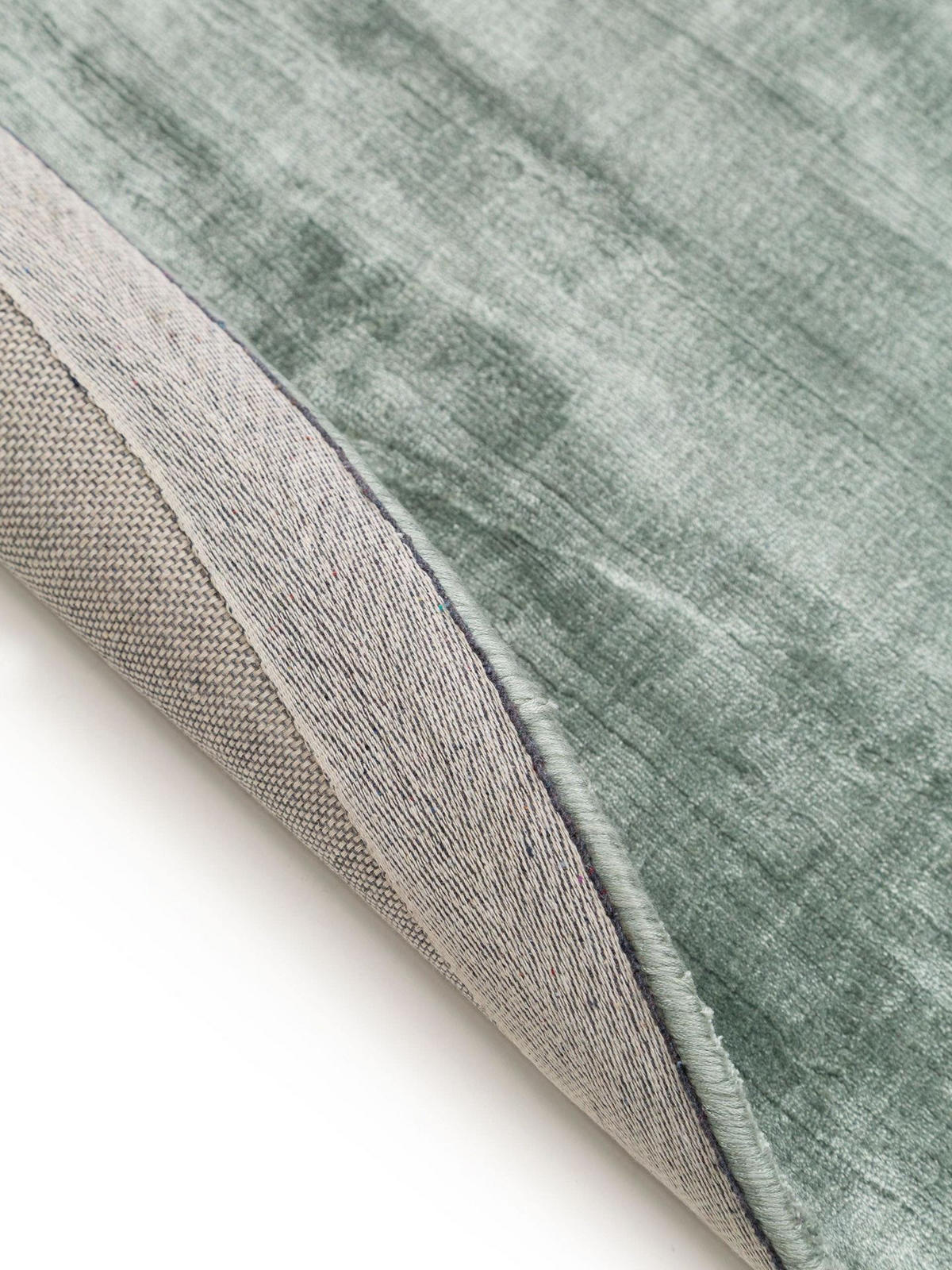 VISKOSETEPPICH rund Nela Hellgrün ø 200 cm rund - Hellgrün, Textil (200/1cm) - KUNSTLOFT