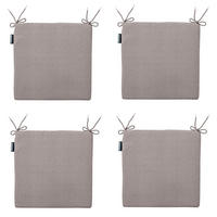 SITZKISSEN Panama 40/40 cm 4er-Set - Taupe, Textil (40/4/40cm) - Madison
