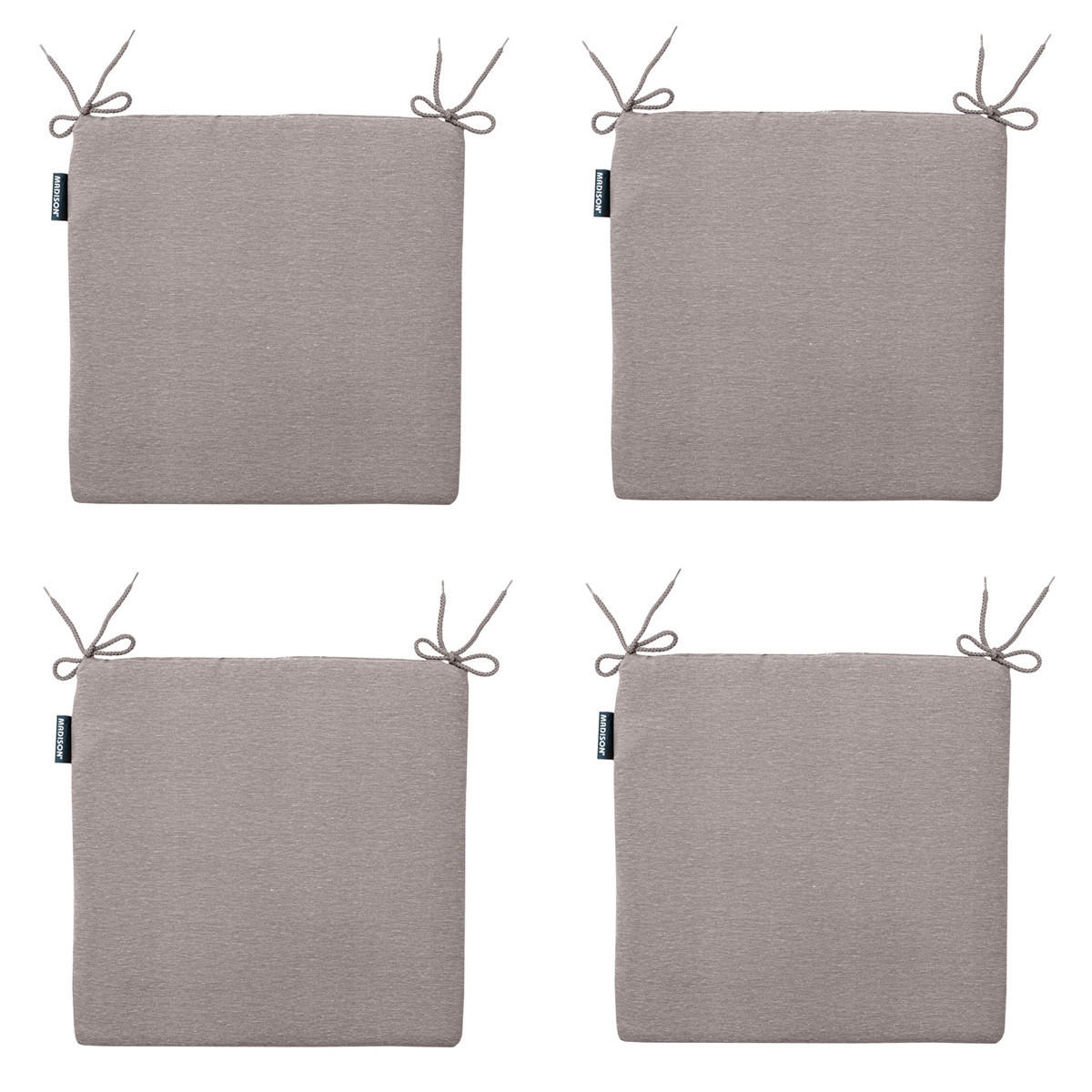 SITZKISSEN Panama 40/40 cm 4er-Set - Taupe, Textil (40/4/40cm) - Madison