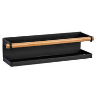 KÜCHENROLLENHALTER Magna 32 cm - Schwarz, Metall (32/8/8cm)