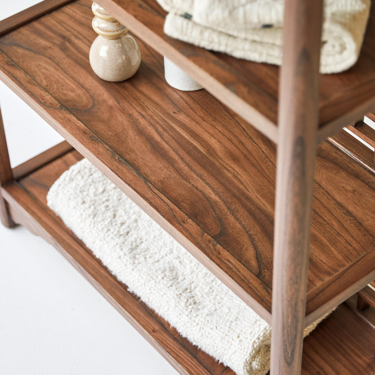 BÜCHERREGAL Ame Braun aus Ulme - Braun, Holz (86/144/35cm) - Tikamoon