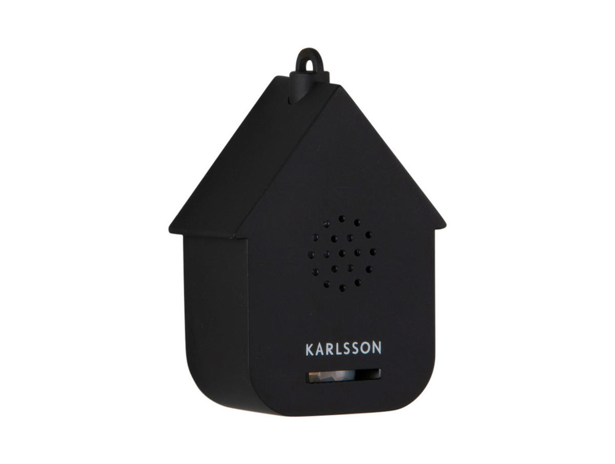 SOUND BOXES Mini Cuckoo - Schwarz - 5,4/7,2 cm - Schwarz, Kunststoff (5/7/5cm) - Karlsson